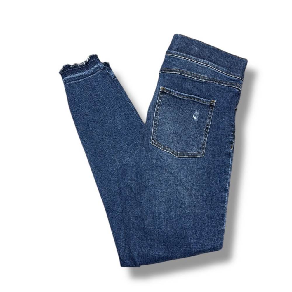 Spanx Stretch Skinny Jegging Leggings‎ Jeans Size L Pull Up Tummy Control Denim